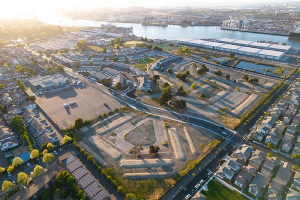 aerial of north housing site